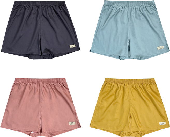 굿데이포유 여성용 통기성 순면 40수 트렁크 팬티 4종 세트 AB_WT9037