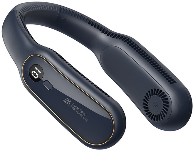 LARMi 樂米 無葉掛脖風扇, LM12, 午夜藍