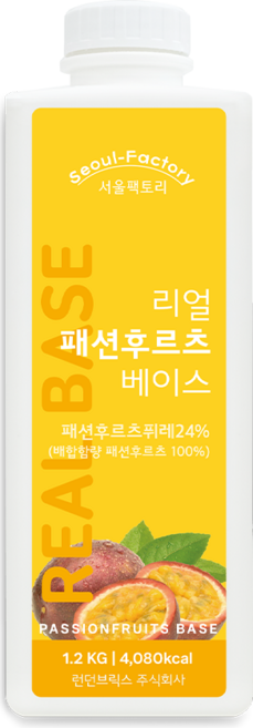 서울팩토리 리얼 패션후르츠 베이스, 1개, 1.2kg