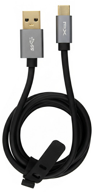 PX 大通 USB 3.1 GEN2 C-A 超高速充電傳輸線, 1m, 黑色, 1條