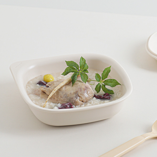 탁가온 유아용 네모 에코젠 시리얼볼, 아이보리, 1개