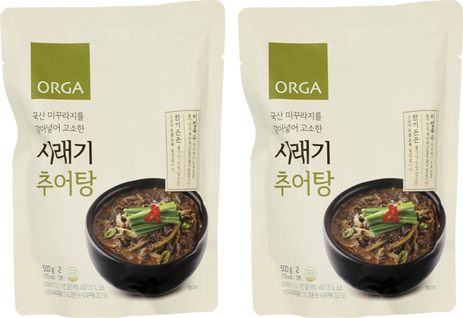 올가홀푸드 시래기 추어탕, 2개, 500g