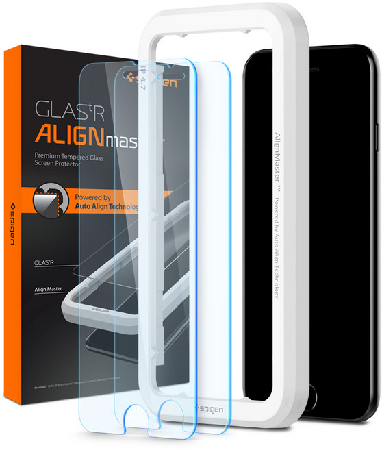 슈피겐 글라스tR 얼라인마스터HD 강화유리 액정보호필름 AGL01440, 1개