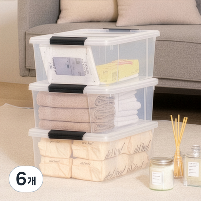 코멧 클리어 리빙박스, 6개