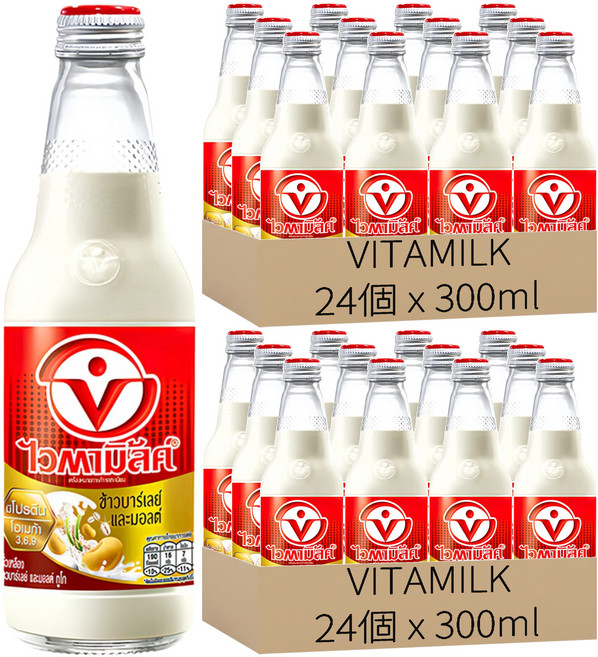 VITAMILK 豆奶 麥芽口味, 48個, 300ml
