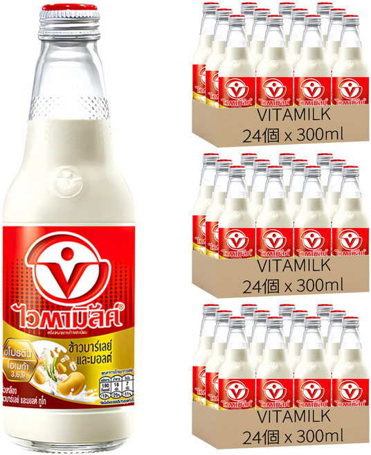 VITAMILK 豆奶 麥芽口味, 72個, 300ml