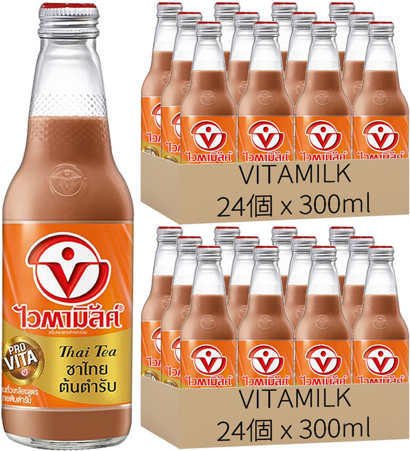 VITAMILK 豆奶 泰式奶茶口味, 48個, 300ml