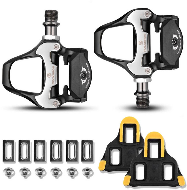 락브로스 자전거 클릿 페달 + 클릿 세트, 블랙, 1세트