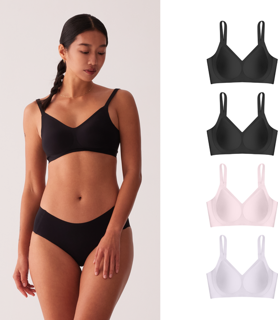 24hrs. 無感失憶內衣 鎮店款 4件組
