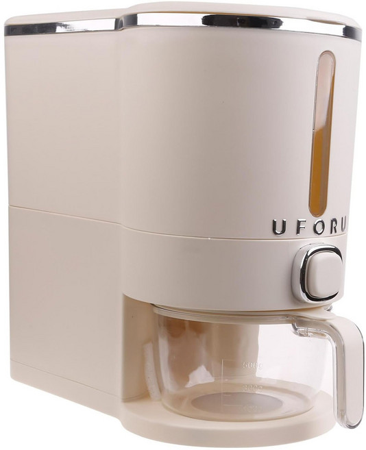 UFORU 按壓式米桶 5kg, 米色, 1個
