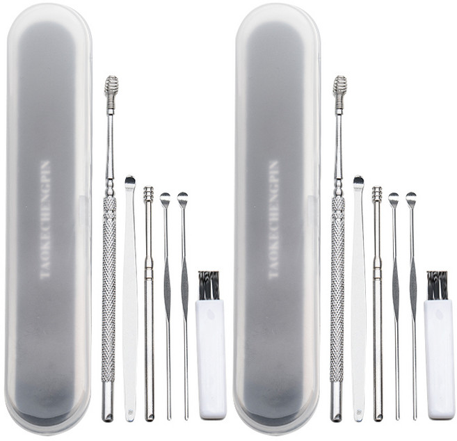 생활공식 스텐 귀청소 귀이개 6종 세트, 2세트