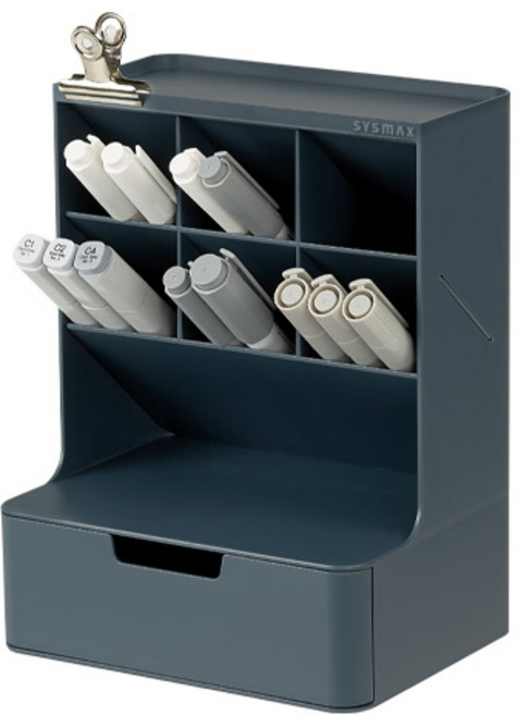 시스맥스 하이브 데스크오거나이저, 프러시안 블루, 1개