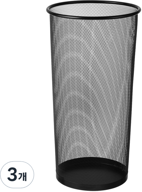 코멧 홈 철제 메쉬 우산꽂이, 블랙, 3개