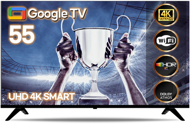 시티브 4K UHD IPS패널 구글OS 1등급 스마트TV, 139cm(55인치), 55 UHD GTV, 무타공 벽걸이형(추가비용발생), 방문설치