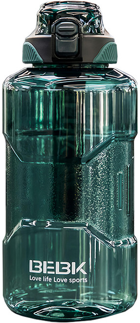 BEBK 北氪 美國進口 Tritan 一鍵彈蓋大容量運動水壺, 1.5L, 1個, 綠色