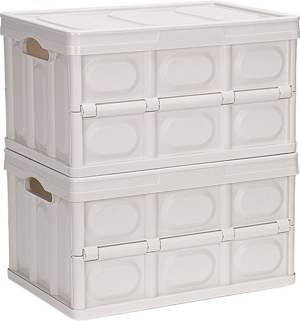 코멧 멀티 폴딩 리빙박스 대형, 아이보리, 2개