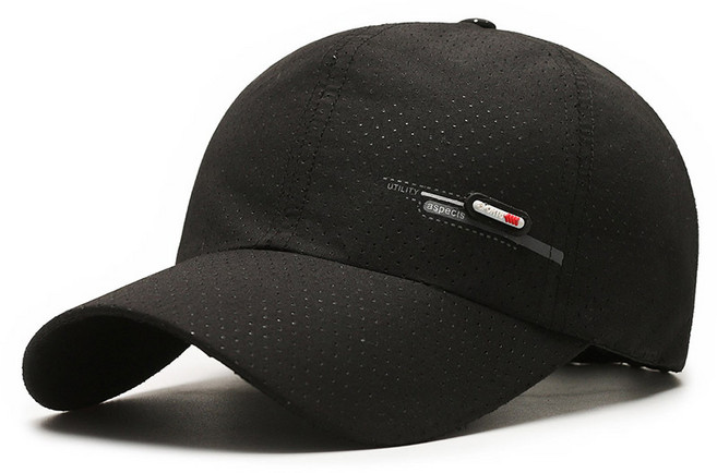 이람 운동용 메쉬 스포츠 모자, 블랙, 1개