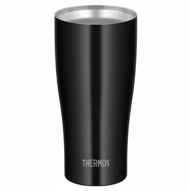 THERMOS 膳魔師 不鏽鋼真空冰沁杯 JDY-420C BK, 420ml, 1個, 黑色