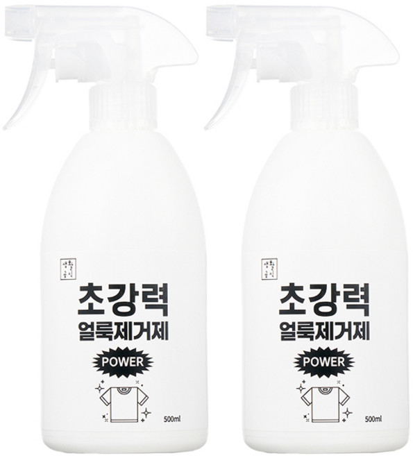생활공식 초강력 파워 얼룩제거제, 500ml, 2개