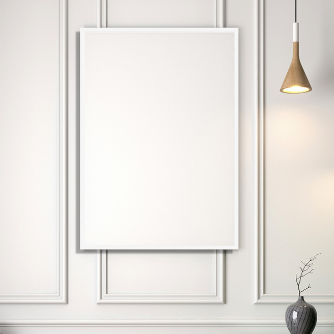 LEAD OFF 鋁製壁掛式畫框, 白色, 1個
