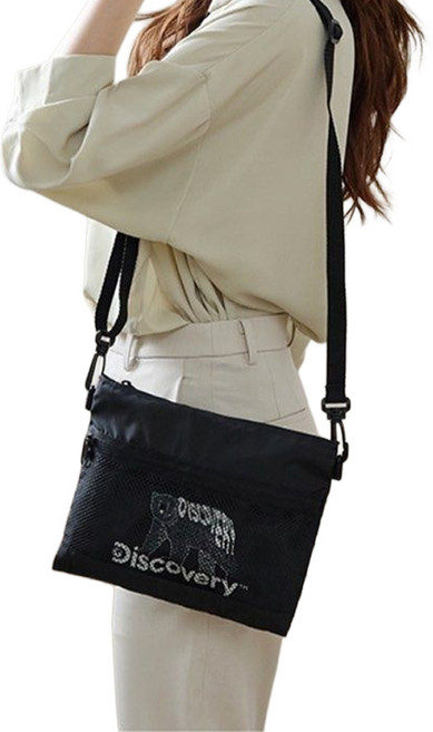 Discovery 極輕機能SACOCHE斜背包 IVAN NB00452, 北極熊黑