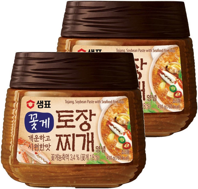 Sempio 膳府 韓式大醬鍋專用醬 花蟹口味, 450g, 2罐