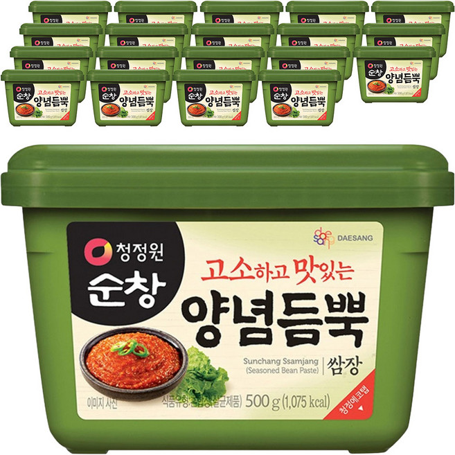 청정원순창 양념듬뿍 쌈장, 500g, 20개