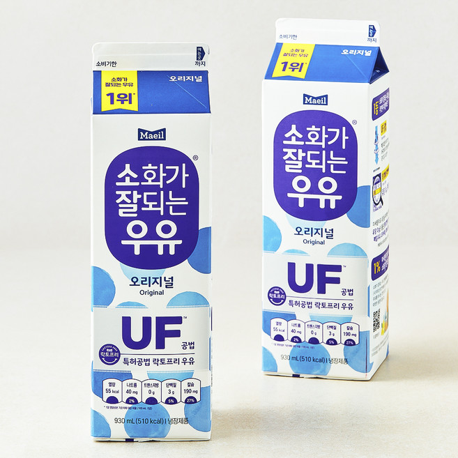매일우유 소화가 잘되는 우유, 930ml, 2개