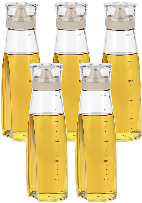 키텐실 시노글라스 오일병 베이지, 500ml, 5개