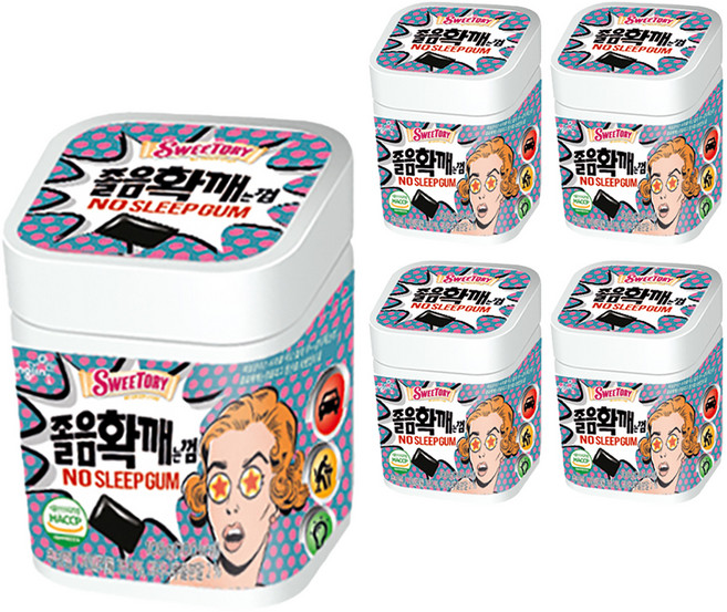 스위토리 졸음확깨는 껌, 108g, 5개