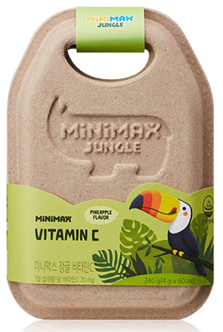 동아제약 미니막스 정글 비타민C 60p, 60정, 1개 - 쿠팡