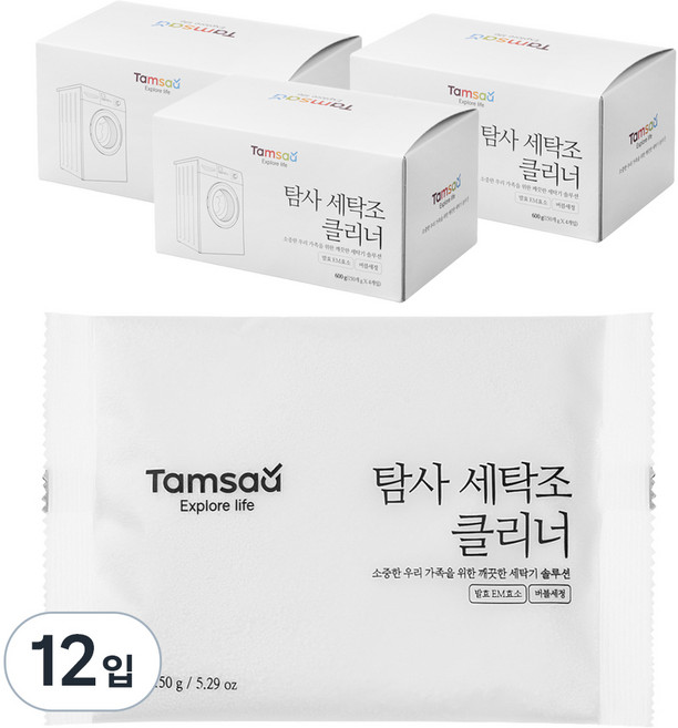탐사 세탁조 크리너, 150g, 12개