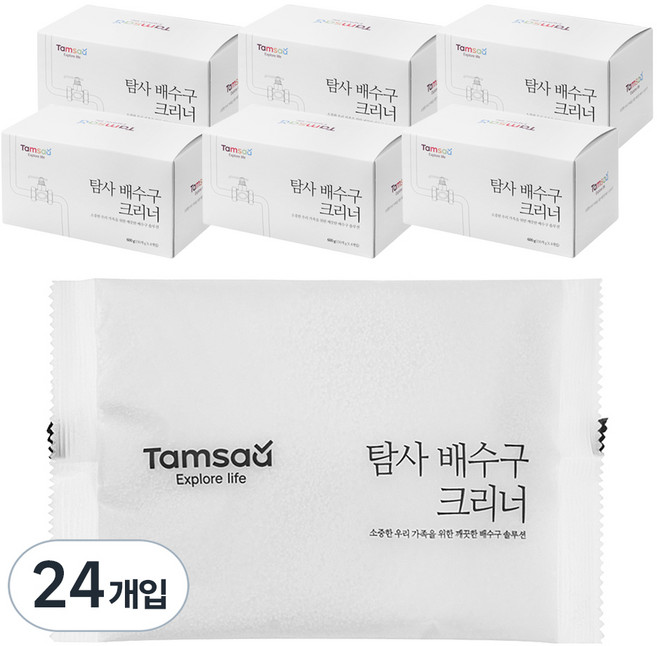 탐사 배수구 크리너, 150g, 24개