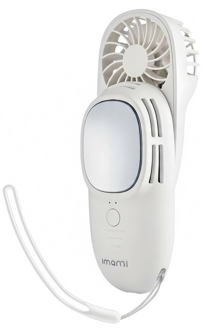 日本 imami 凍感美姬 霸王級製冷2合1冰敷手持風扇, 雲朵白, IMSE-HF04W
