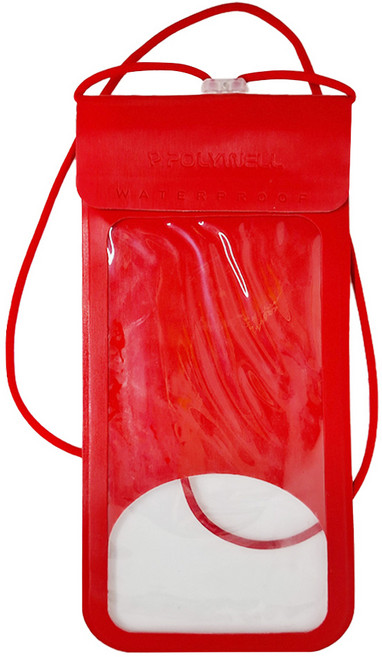 POLYWELL 寶利威爾 時尚手機防水袋 7.2吋 螢幕可操作 防水防沙 PW15-T65-0300, 紅色, 1個