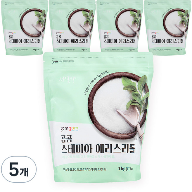 곰곰 스테비아 에리스리톨, 1kg, 5개