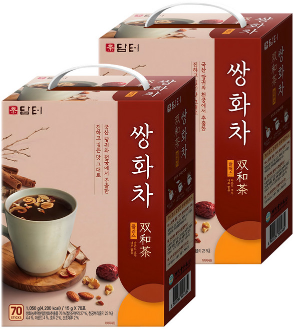 담터 쌍화차 플러스, 15g, 70개입, 2개