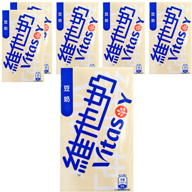Vitasoy 維他奶 豆奶, 250ml, 6入