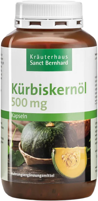 Sanct Bernhard 聖伯納德 南瓜籽油膠囊 500mg, 400顆, 1罐