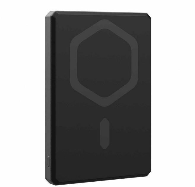 UAG 磁吸無線耐衝擊行動電源 支架款 5000mAh, 黑鈦色, SLM-5