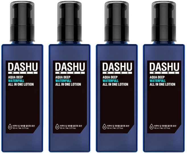 다슈 맨즈 아쿠아 딥 워터풀 올인원 로션, 153ml, 4개