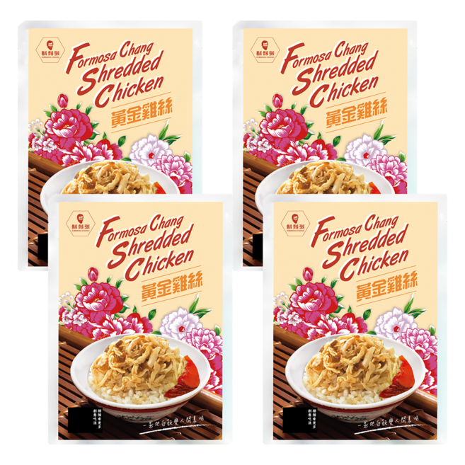 鬍鬚張 黃金雞絲, 300g, 4包