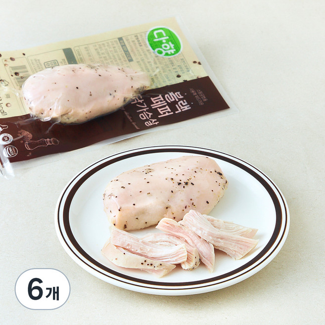 다향오리 블랙페퍼 닭가슴살, 100g, 1개입, 6개
