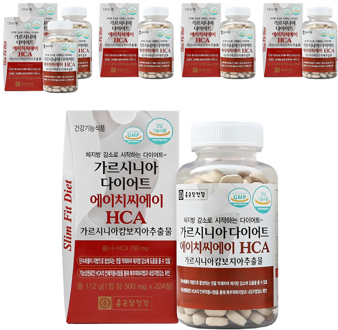 종근당건강 가르시니아 다이어트 에이치씨에이, 224정, 6개