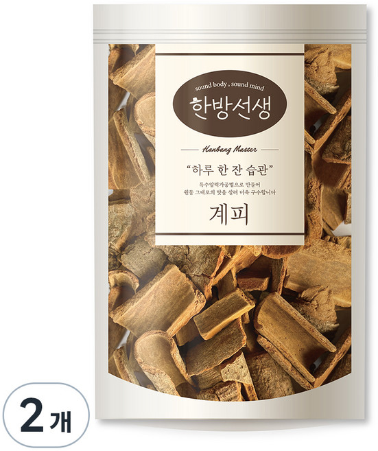 한방선생 사각 계피 특품, 600g, 2개, 1개입