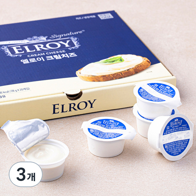 엘로이 크림치즈, 28g, 20개입, 3개