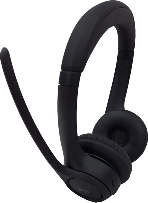 logitech 羅技 Zone 300 Bluetooth 5.3 主動降噪 耳罩式 耳機 內建麥克風 On-cup Controls 黑色 A00191