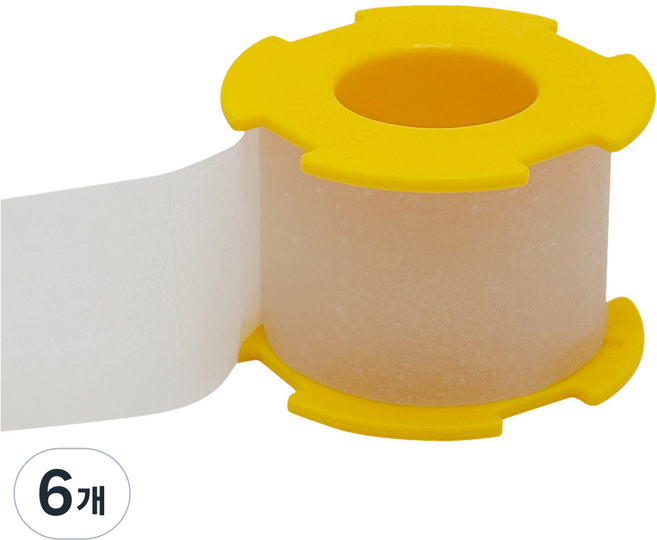 밴드골드 실리콘 롤 반창고 테이프, 6개, 1개입