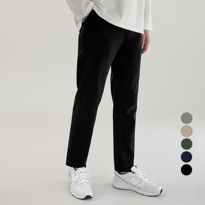 어나더디 남성용 일자 스판 밴딩 팬츠