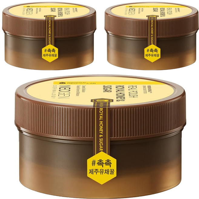 NEOGEN Dermalogy 蜂蜜臉部磨砂膏 REAL 黑糖 澳洲油菜花蜂蜜, 100g, 3罐